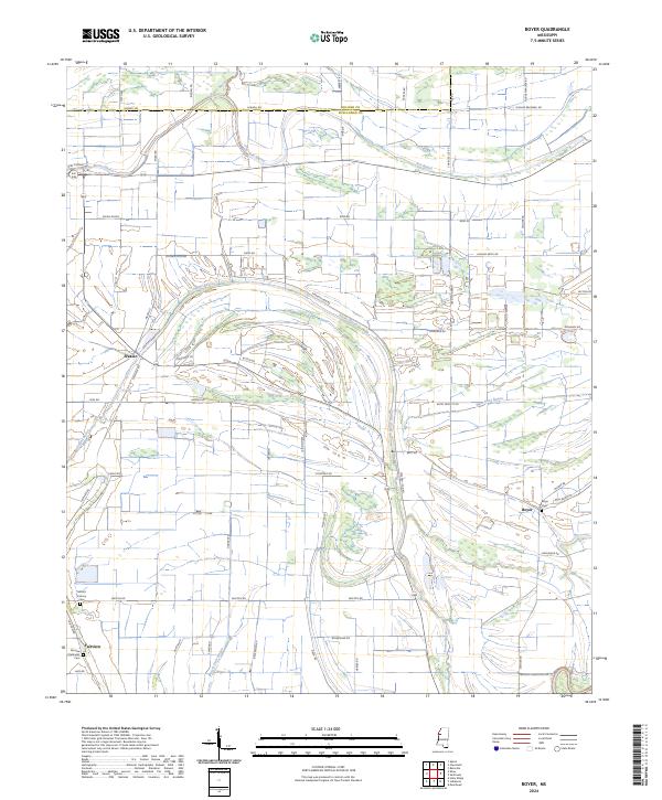 USGS Topographic Map – Boyer
