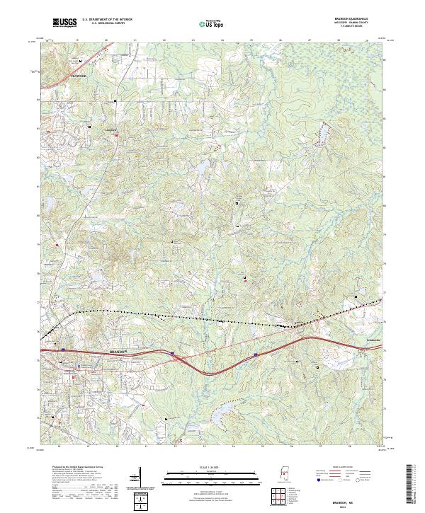 USGS Topographic Map – Brandon