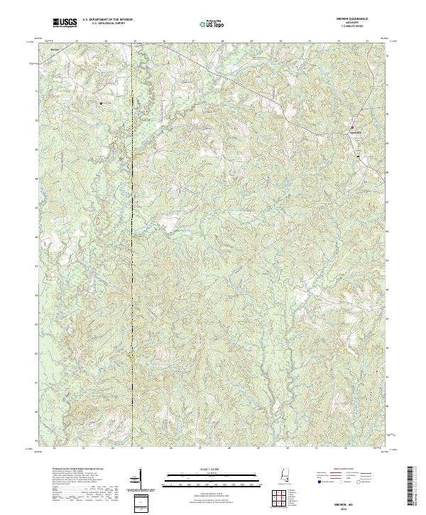USGS Topographic Map – Brewer