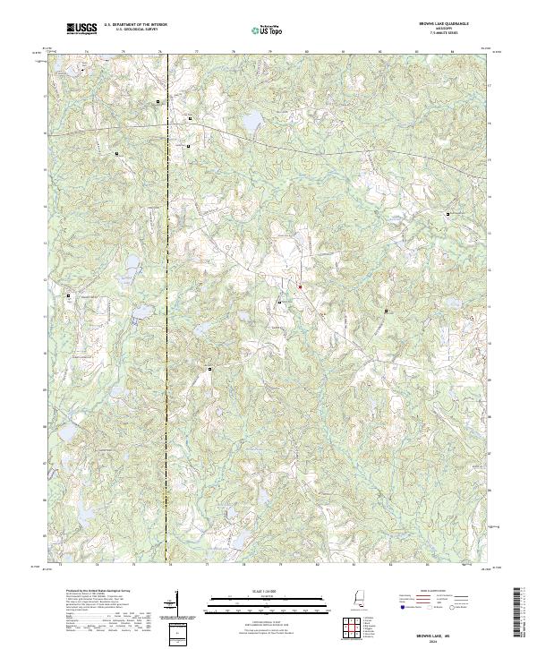 USGS Topographic Map – Browns Lake