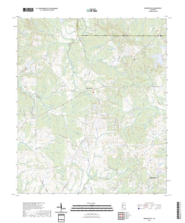 USGS Topographic Map – Brownsville