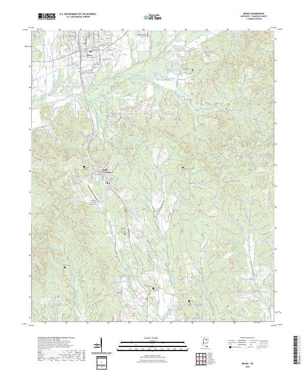USGS Topographic Map – Bruce