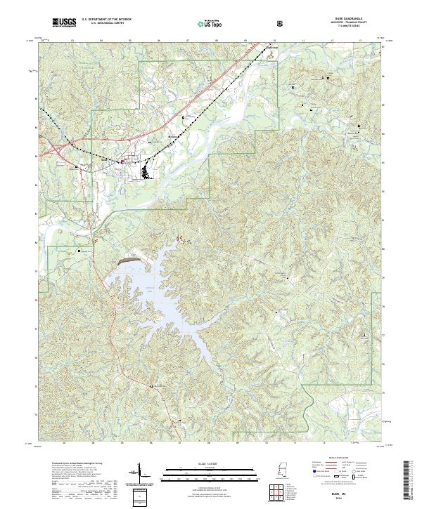 USGS Topographic Map – Bude