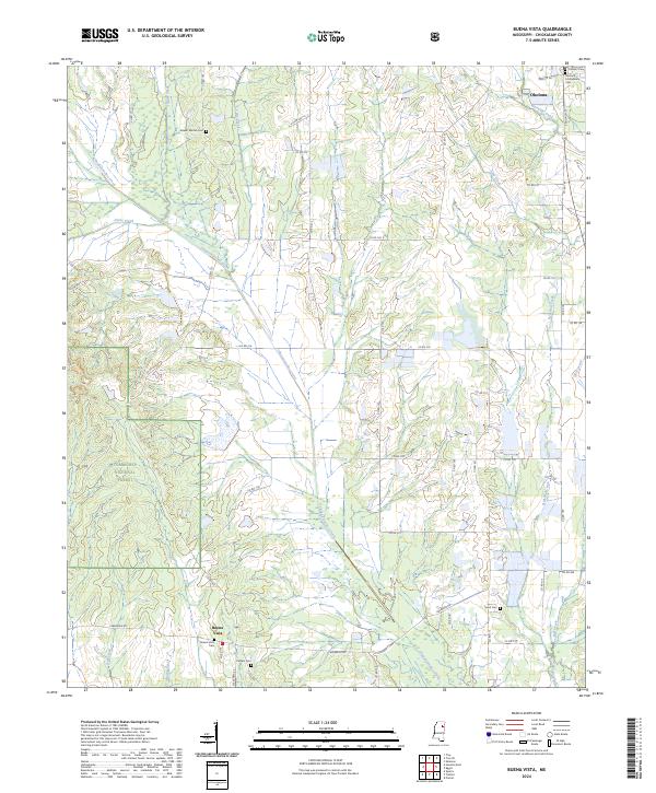 USGS Topographic Map – Buena Vista