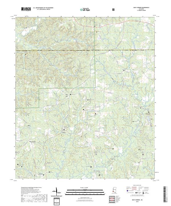 USGS Topographic Map – Busy Corner