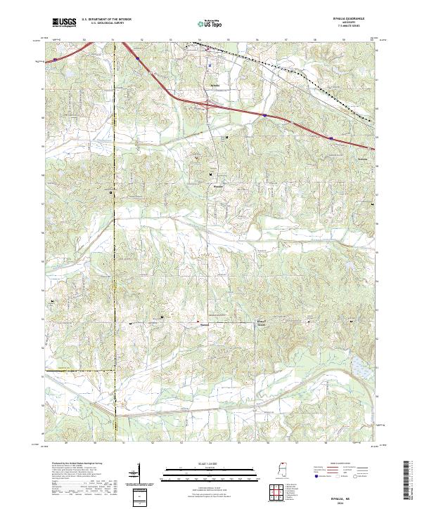 USGS Topographic Map – Byhalia