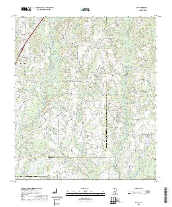 USGS Topographic Map – Caesar
