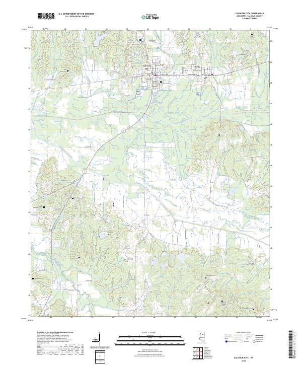 USGS Topographic Map – Calhoun City