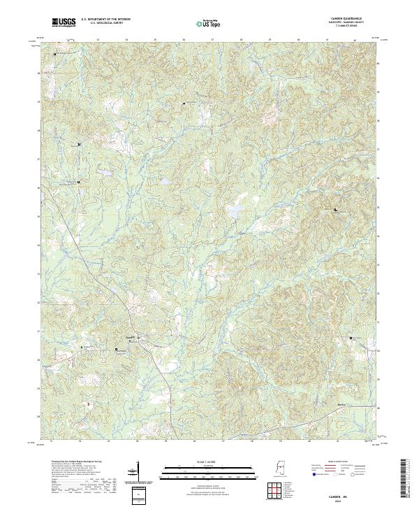 USGS Topographic Map – Camden