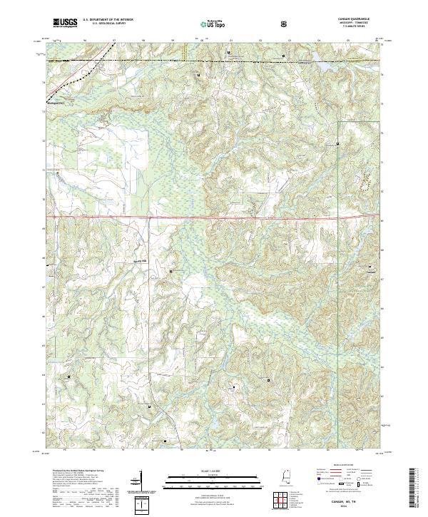 USGS Topographic Map – Canaan