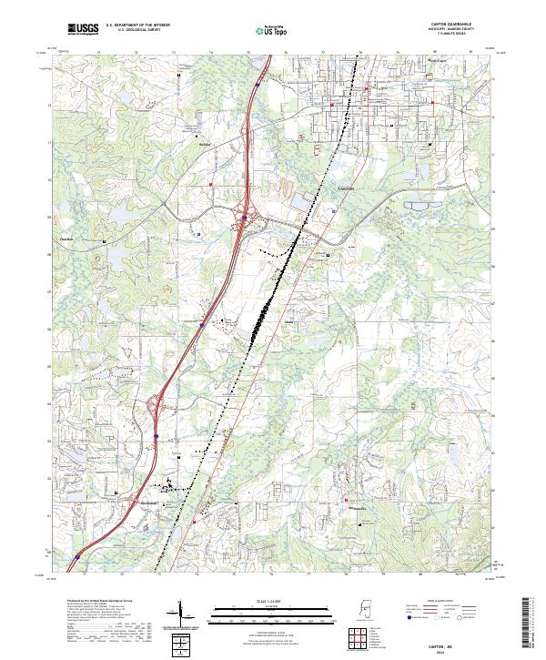 USGS Topographic Map – Canton