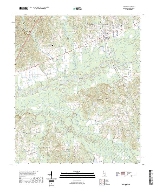 USGS Topographic Map – Carthage