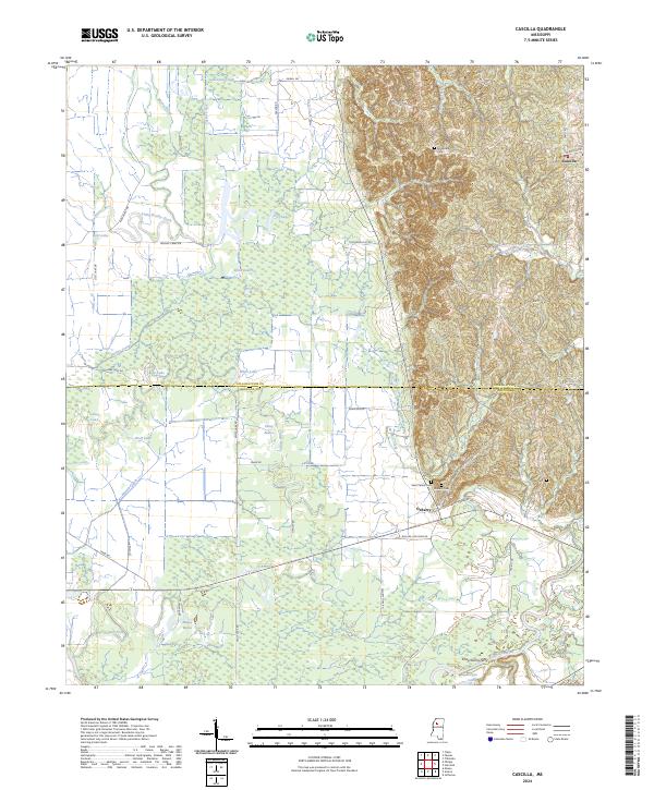 USGS Topographic Map – Cascilla