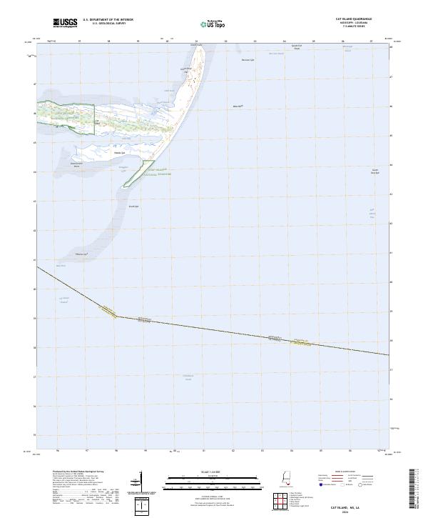 USGS Topographic Map – Cat Island