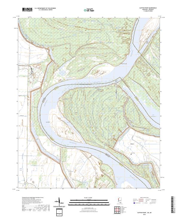 USGS Topographic Map – Catfish Point