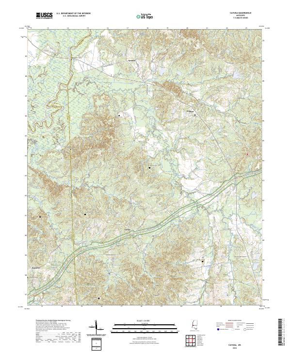 USGS Topographic Map – Cayuga