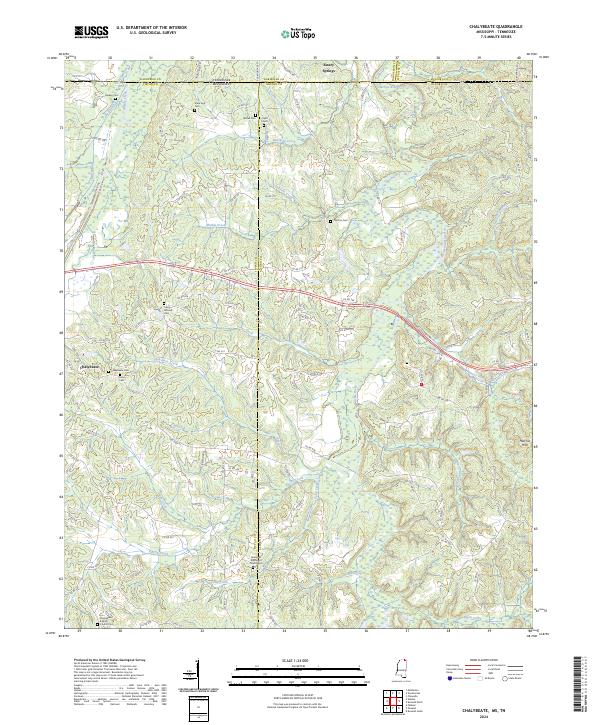 USGS Topographic Map – Chalybeate