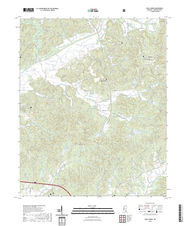 USGS Topographic Map – Chilli Creek