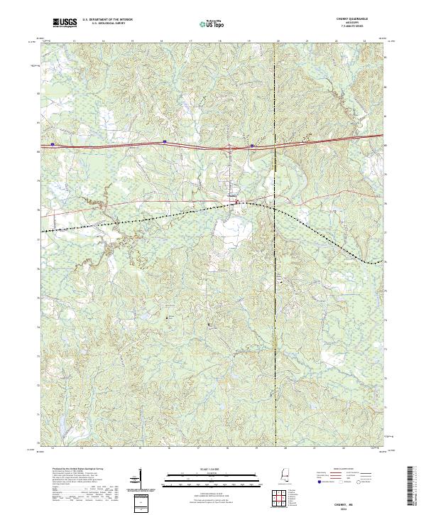 USGS Topographic Map – Chunky