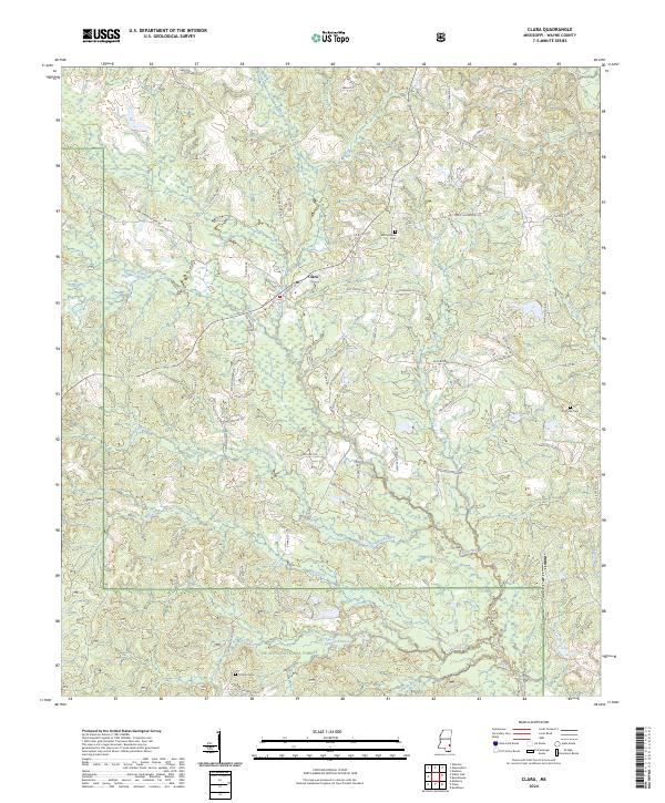 USGS Topographic Map – Clara