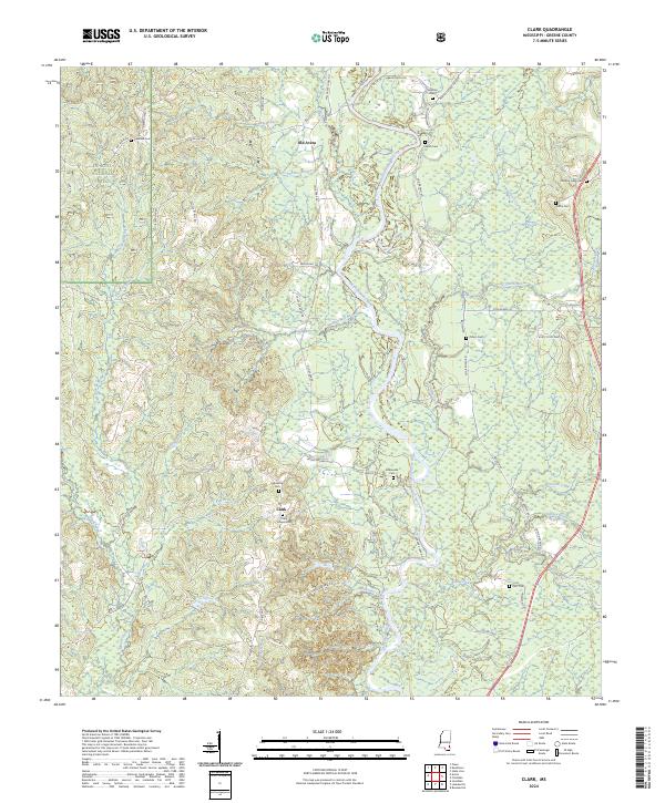 USGS Topographic Map – Clark
