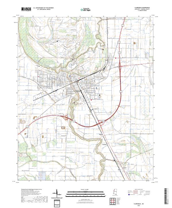 USGS Topographic Map – Clarksdale