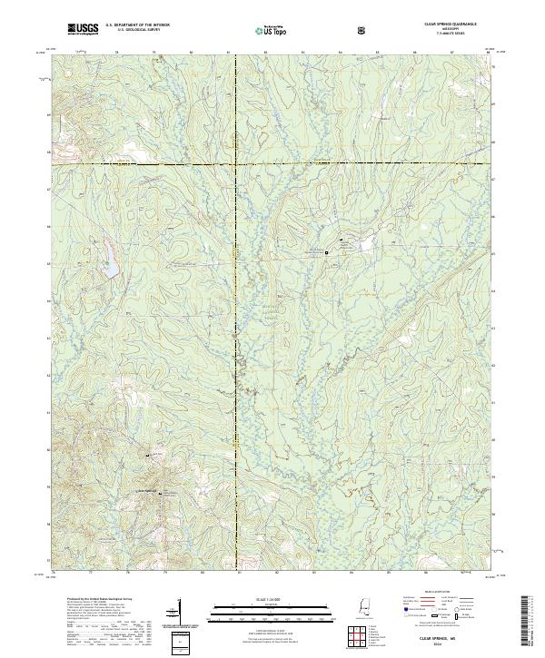 USGS Topographic Map – Clear Springs