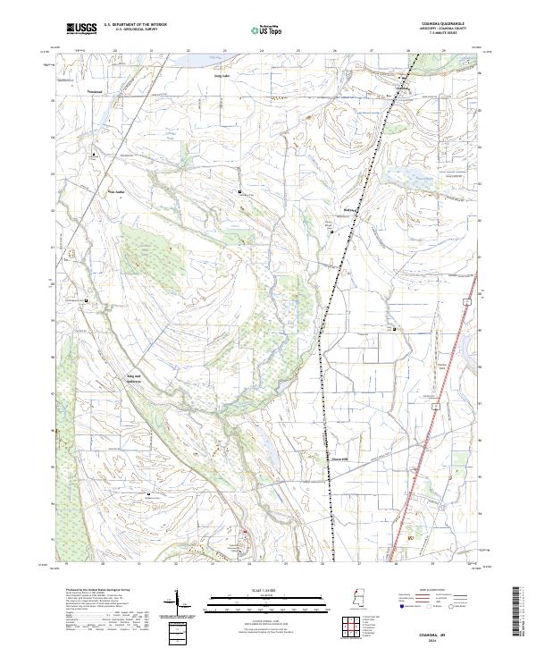 USGS Topographic Map – Coahoma