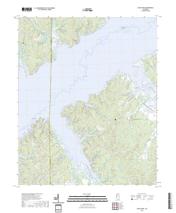 USGS Topographic Map – Coles Point
