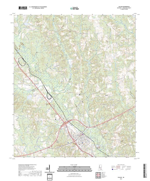 USGS Topographic Map – Collins