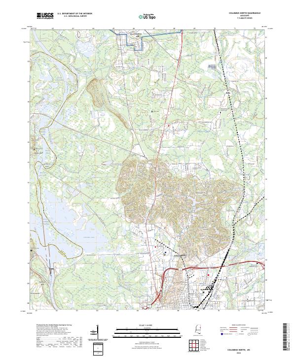USGS Topographic Map – Columbus North