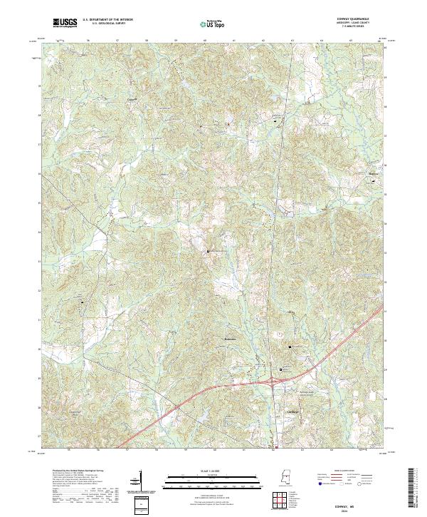 USGS Topographic Map – Conway