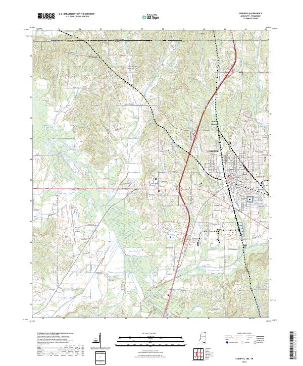 USGS Topographic Map – Corinth
