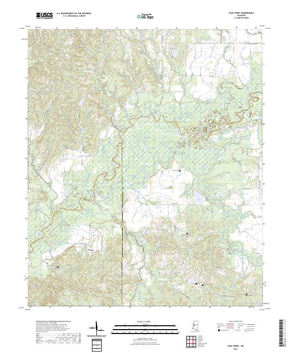 USGS Topographic Map – Coxs Ferry