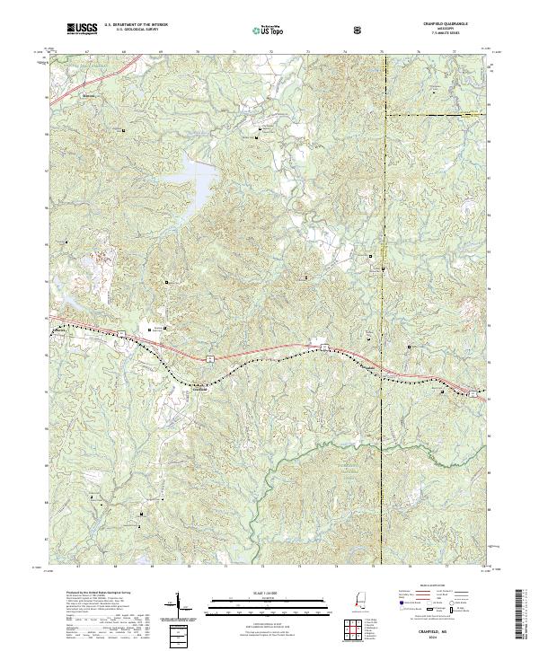 USGS Topographic Map – Cranfield