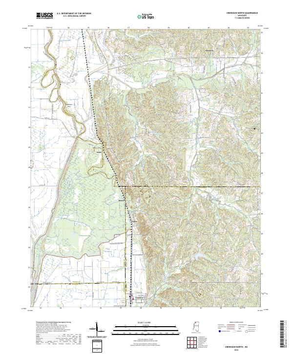 USGS Topographic Map – Crenshaw North