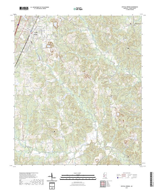 USGS Topographic Map – Crystal Springs