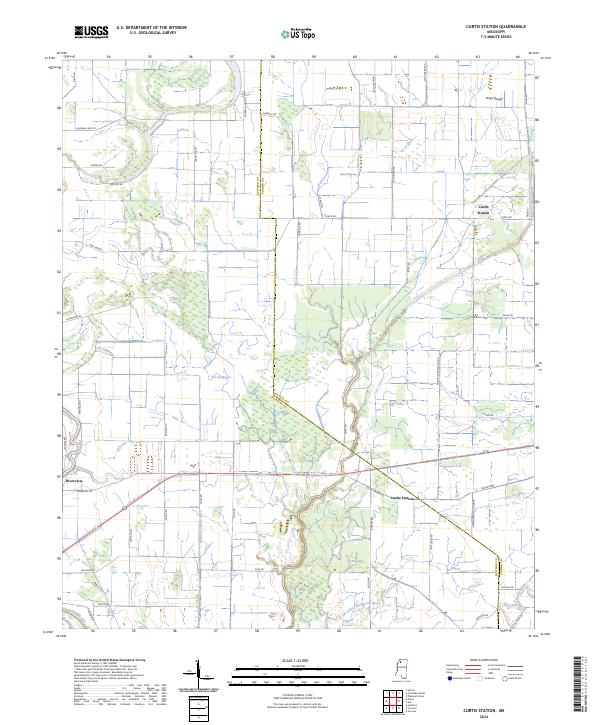 USGS Topographic Map – Curtis Station