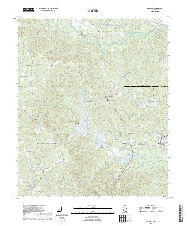 USGS Topographic Map – Daleville