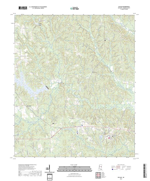USGS Topographic Map – De Kalb