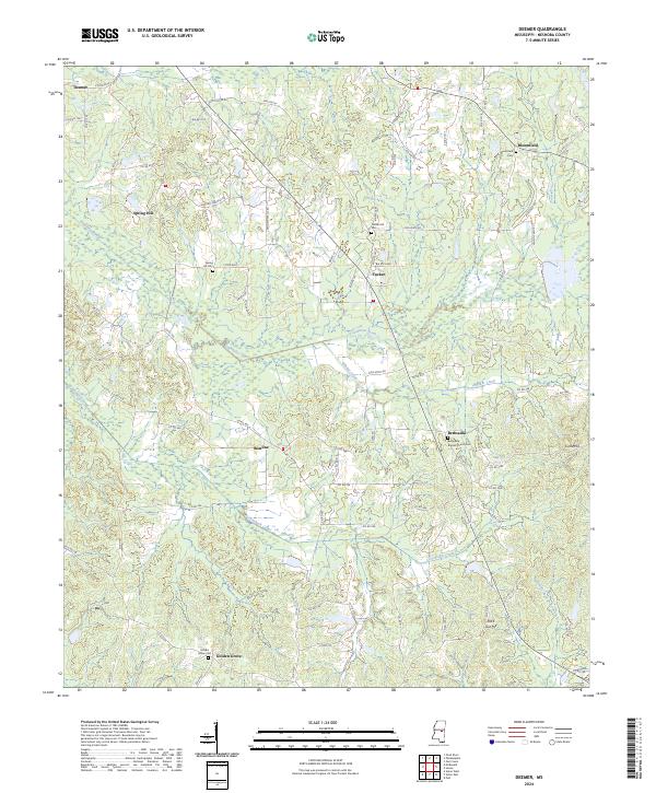 USGS Topographic Map – Deemer