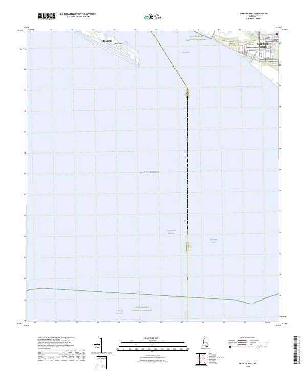 USGS Topographic Map – Deer Island