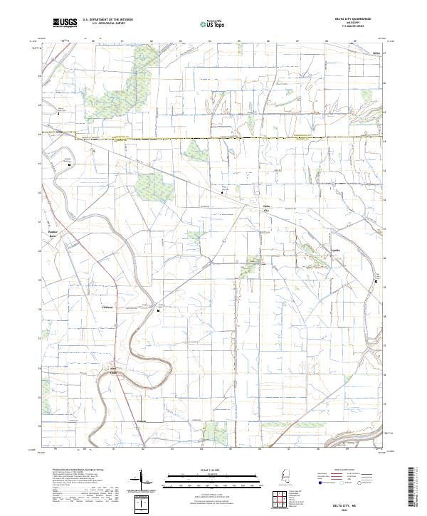 USGS Topographic Map – Delta City