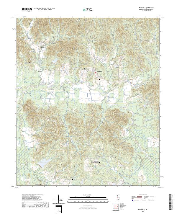 USGS Topographic Map – Dentville