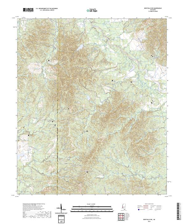 USGS Topographic Map – Dentville NW
