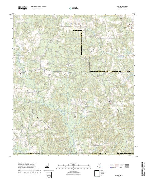 USGS Topographic Map – Dexter