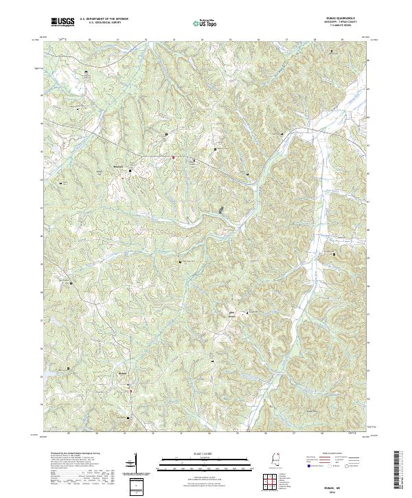USGS Topographic Map – Dumas
