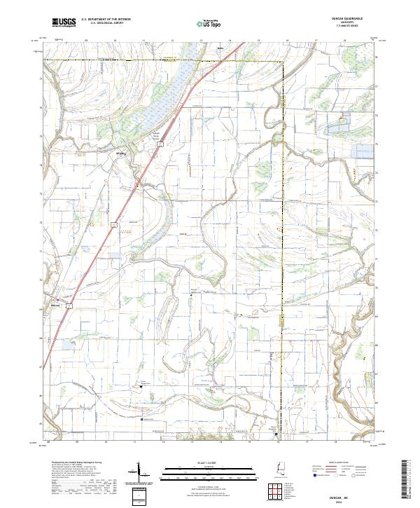 USGS Topographic Map – Duncan