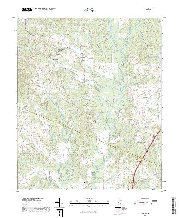USGS Topographic Map – Ebenezer