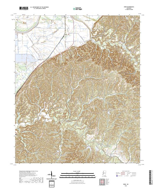 USGS Topographic Map – Eden